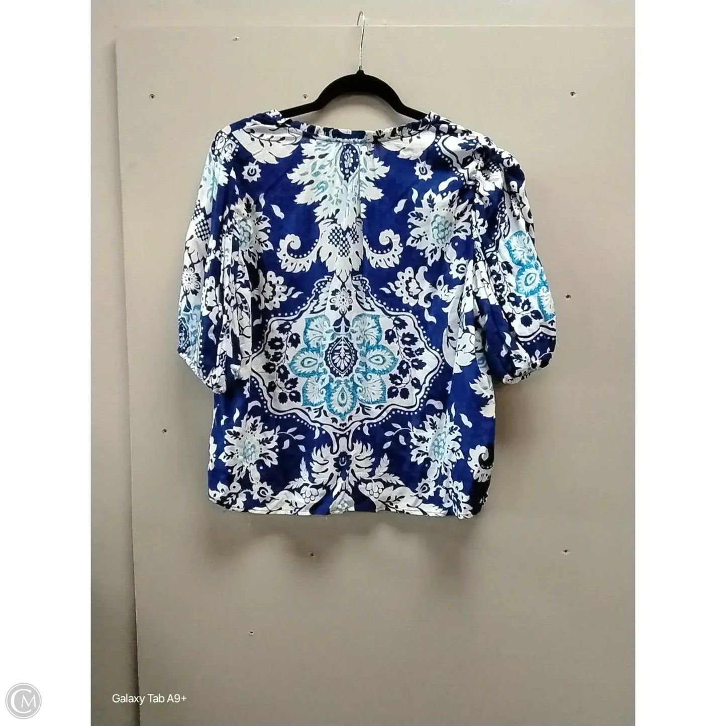 Blouse 3/4 Sleeve By Rachel Zoe In Paisley Print, Size: M