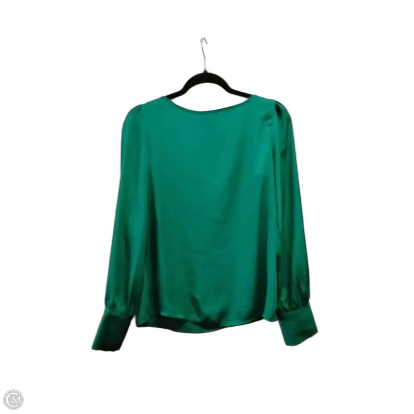 Blouse Long Sleeve By Express In Green, Size: Xs