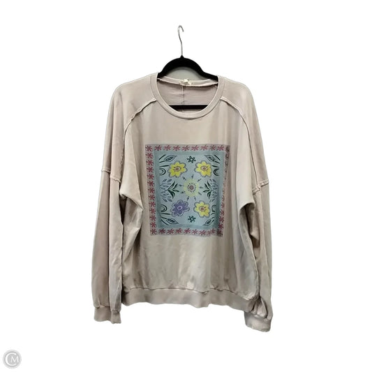 Sweatshirt Crewneck By Easel In Pink, Size: M