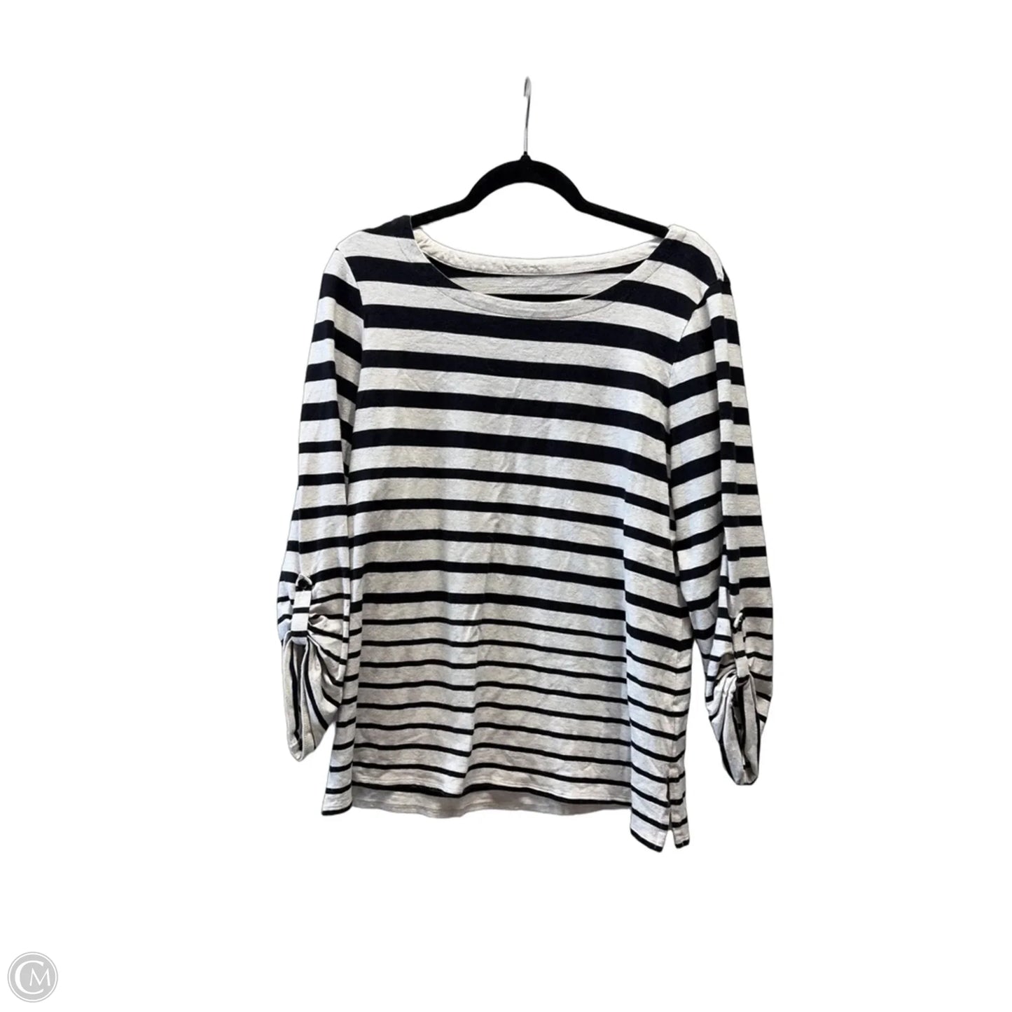 Top Long Sleeve By Coldwater Creek In Striped Pattern, Size: Xl