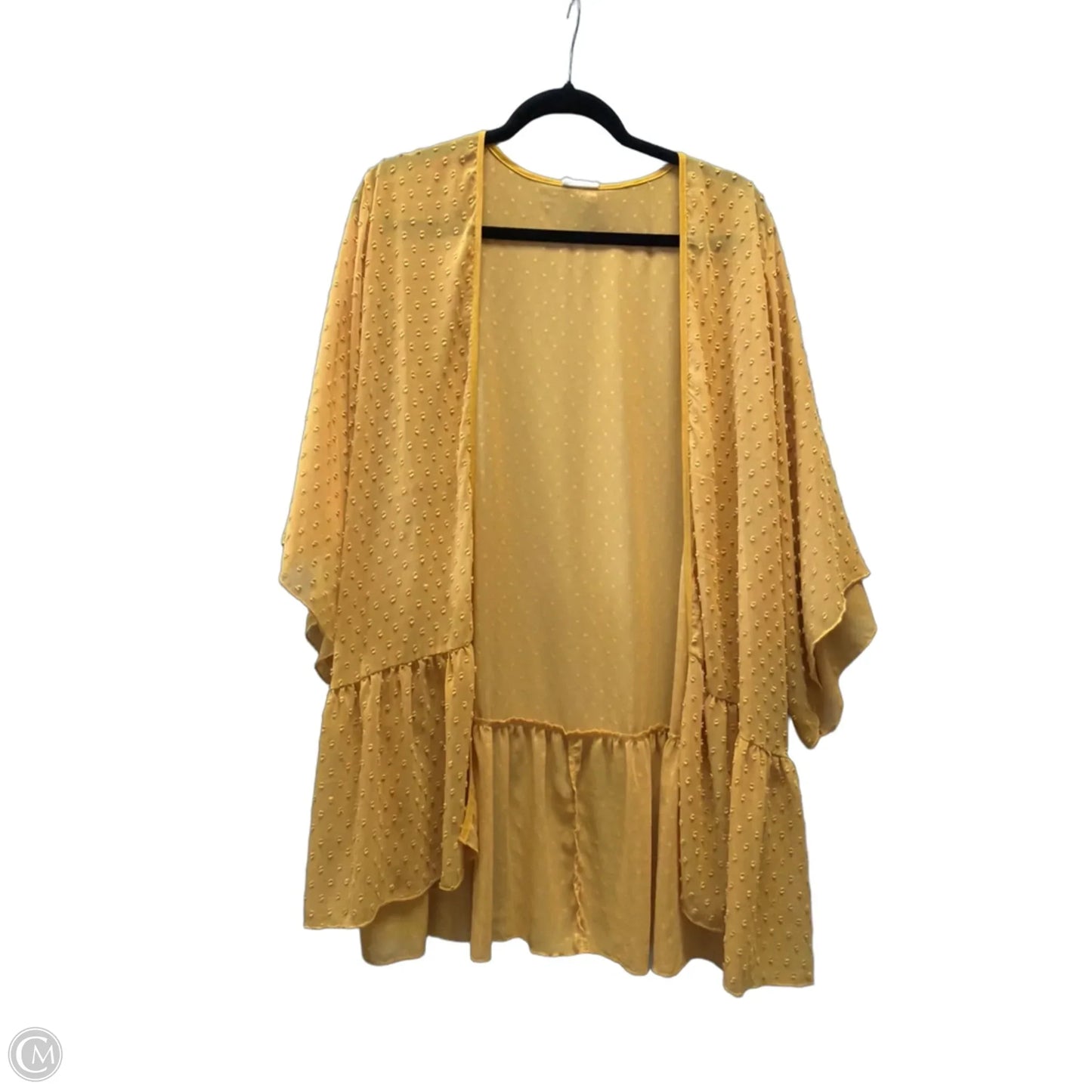 Shawl By Artistic Works By Lu In Yellow, Size: L