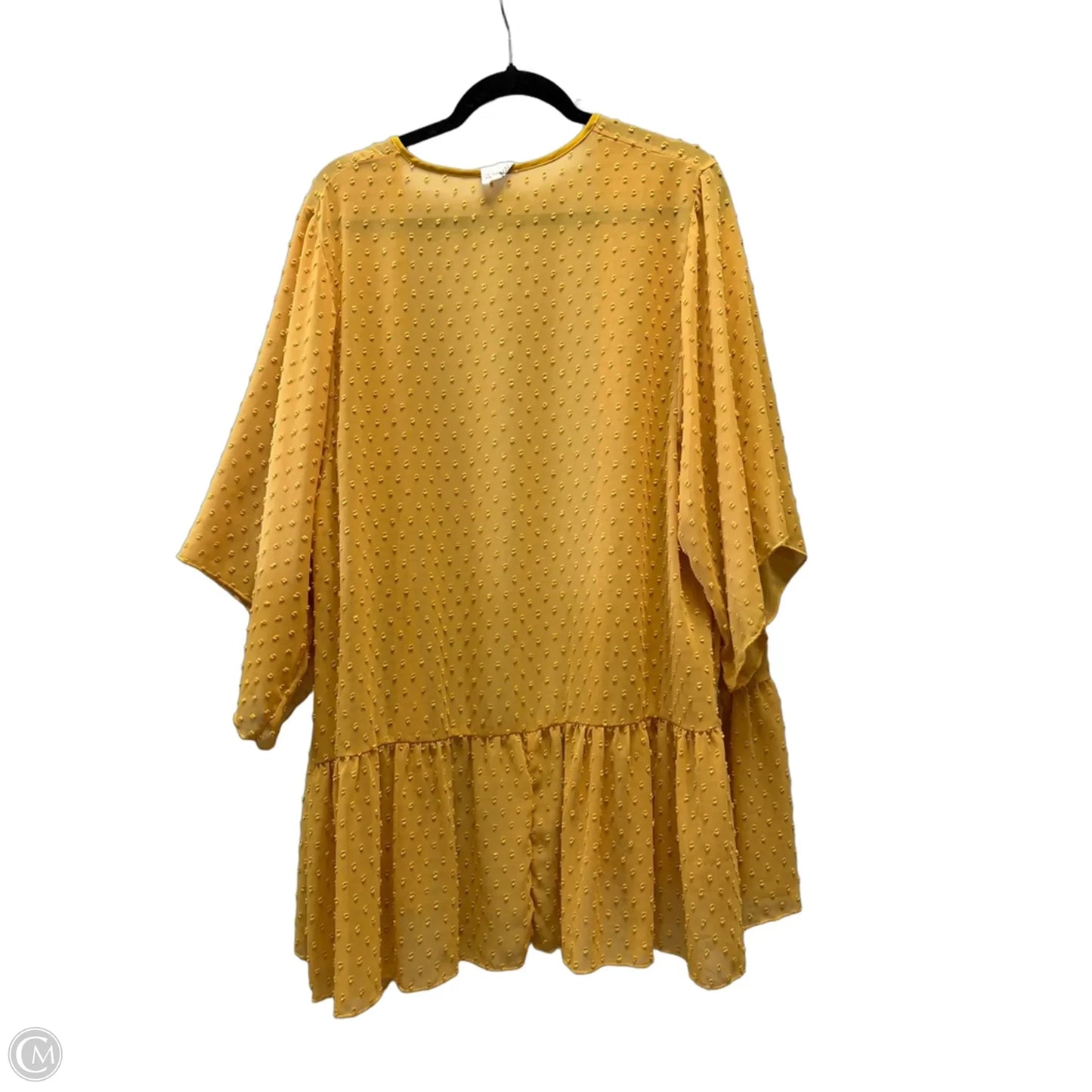Shawl By Artistic Works By Lu In Yellow, Size: L