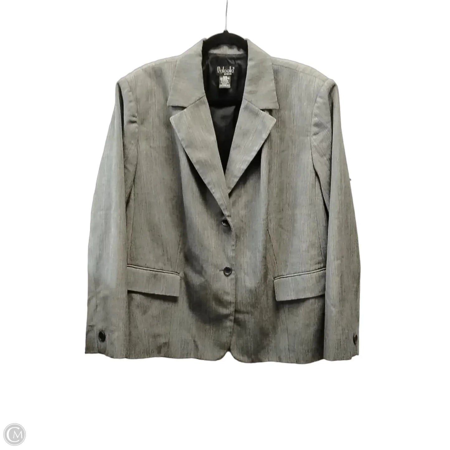 Blazer By Rafaella In Grey, Size: 3x