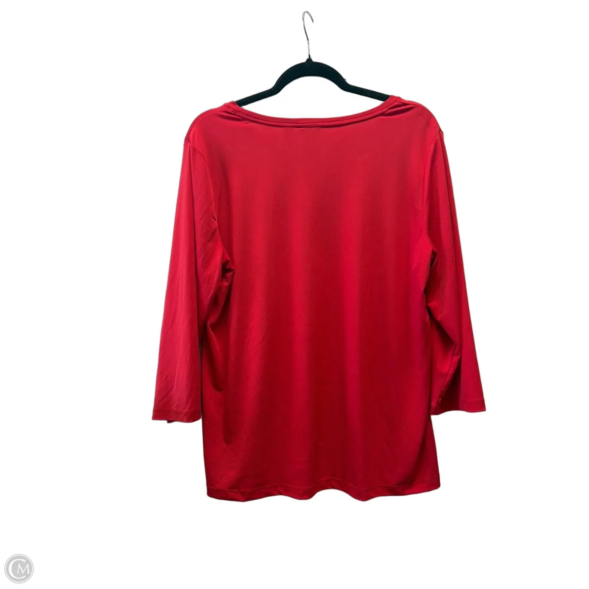 Top Long Sleeve Basic By Chicos In Red, Size: L