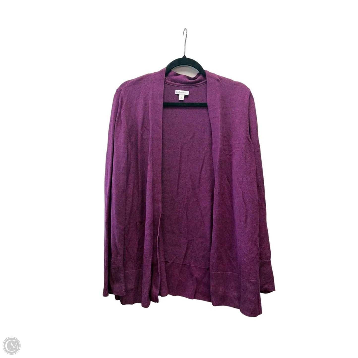 Cardigan By Croft And Barrow In Purple, Size: Xl