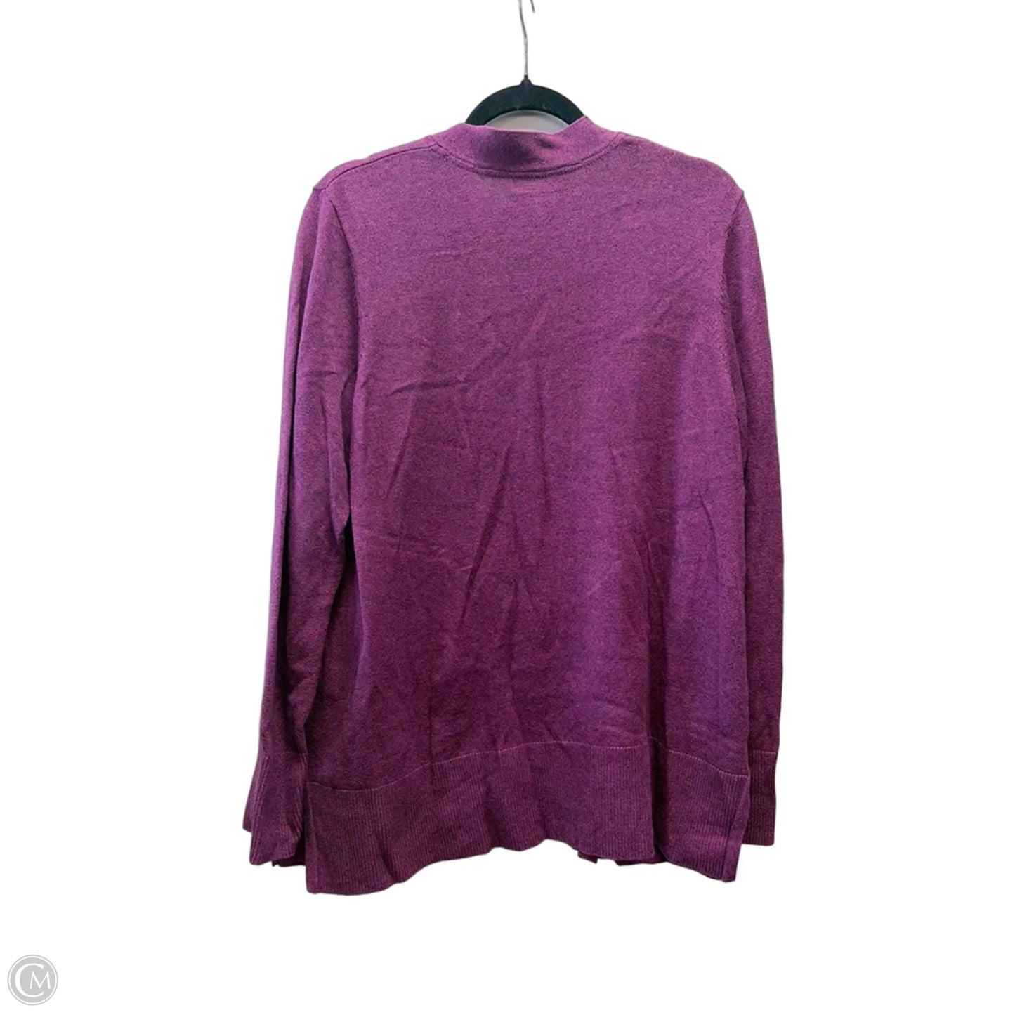 Cardigan By Croft And Barrow In Purple, Size: Xl