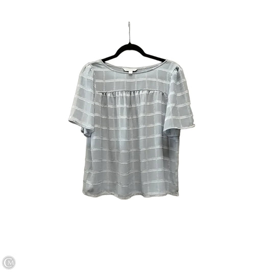 Blouse Short Sleeve By Counterparts In Blue, Size: S