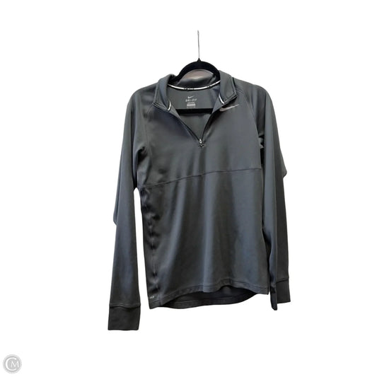 Athletic Sweatshirt Collar By Nike In Grey, Size: S
