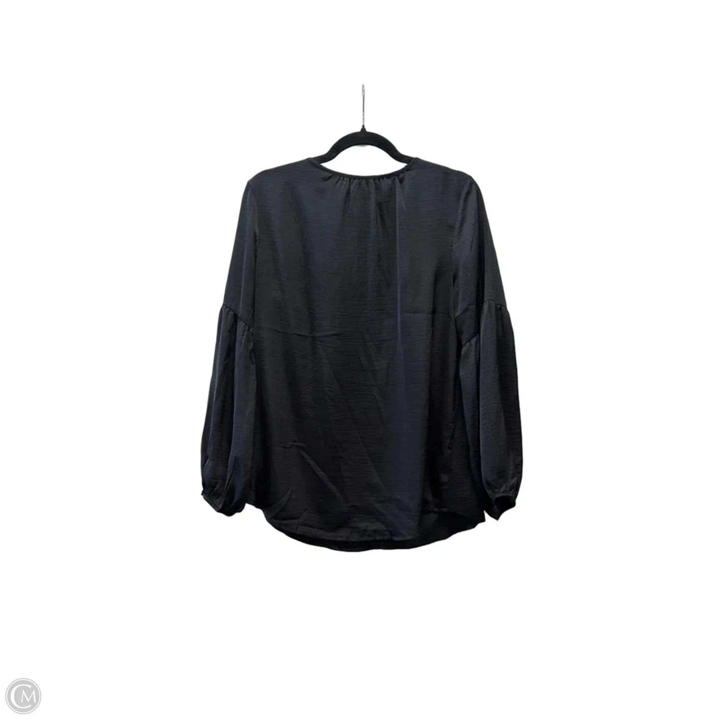 Blouse Long Sleeve By Old Navy In Black, Size: M