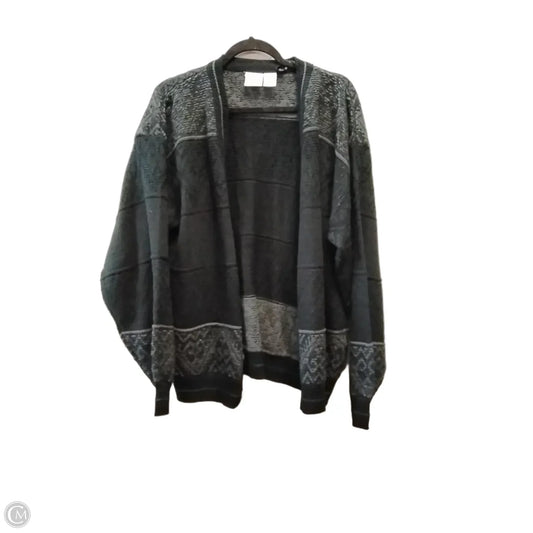 Cardigan By Clothes Mentor In Black & Grey, Size: Xl