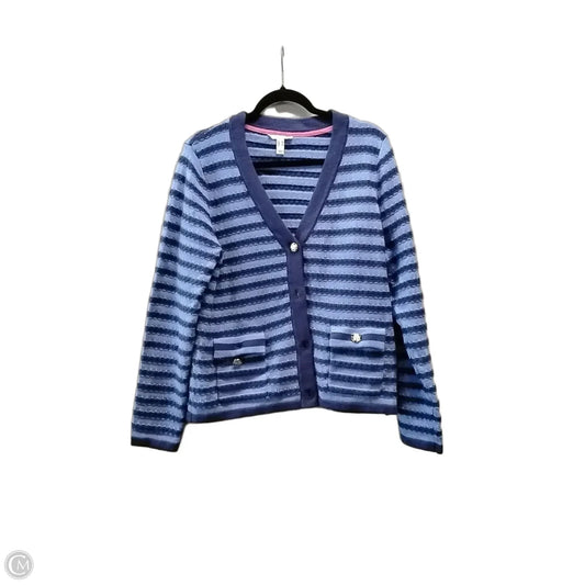 Cardigan By Isaac Mizrahi Live Qvc In Striped Pattern, Size: M