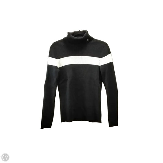 Sweater By Lauren By Ralph Lauren In Black, Size: L
