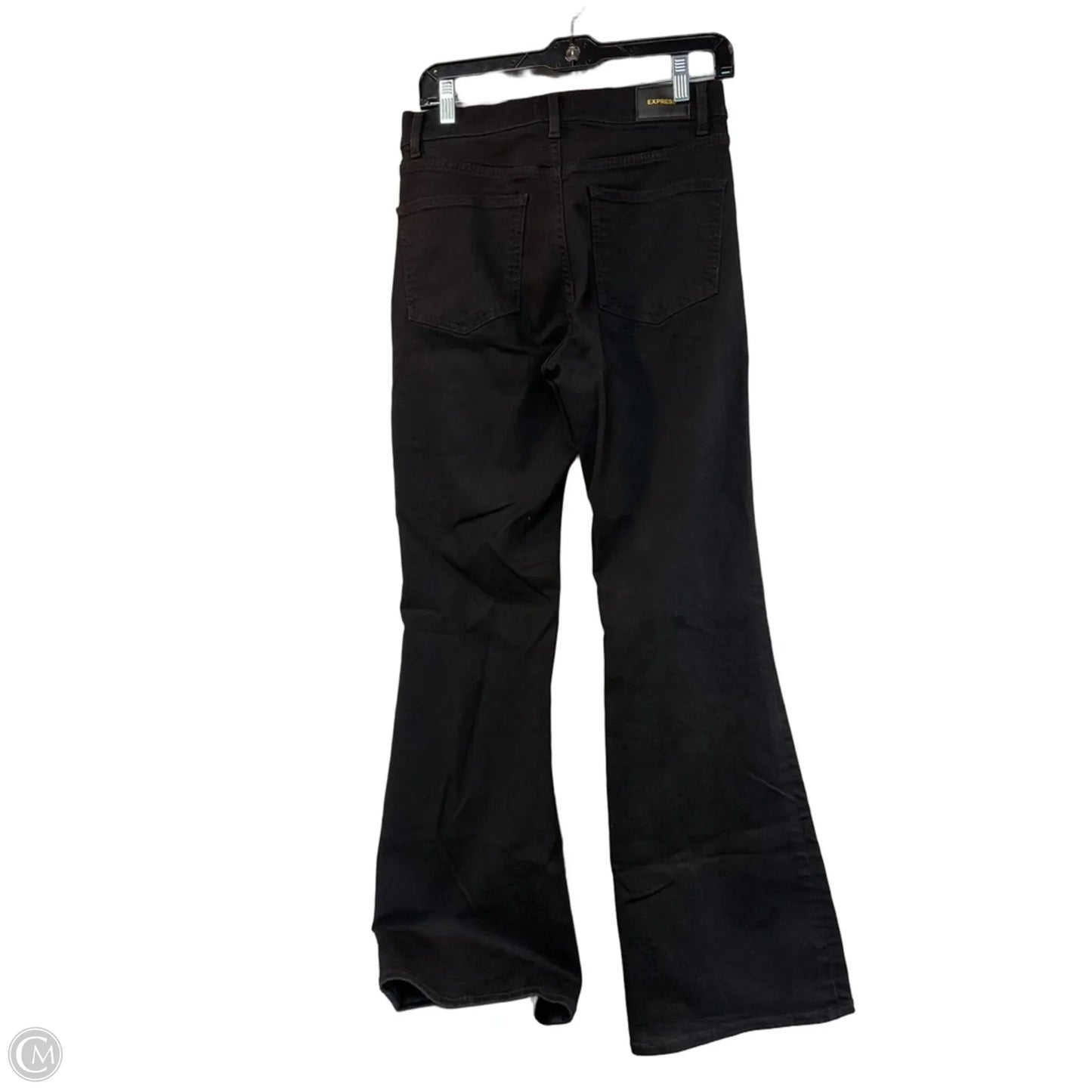 Jeans Flared By Express In Black, Size: 4