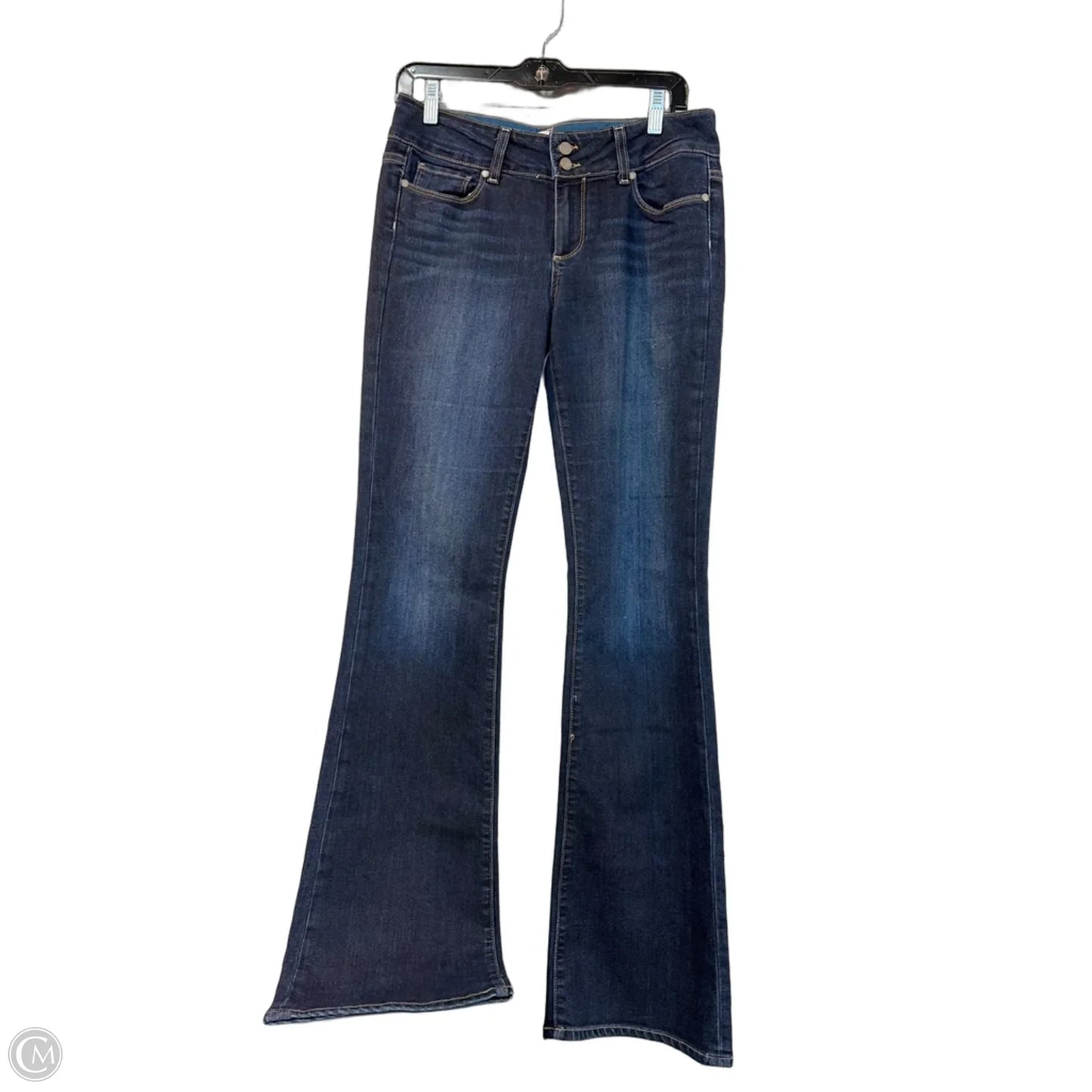 Jeans Boot Cut By Paige In Blue Denim, Size: 8