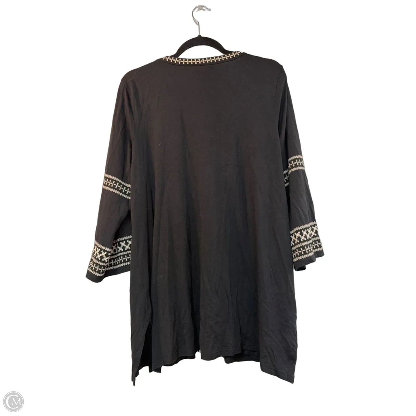 Top Long Sleeve By J. Jill In Black, Size: M