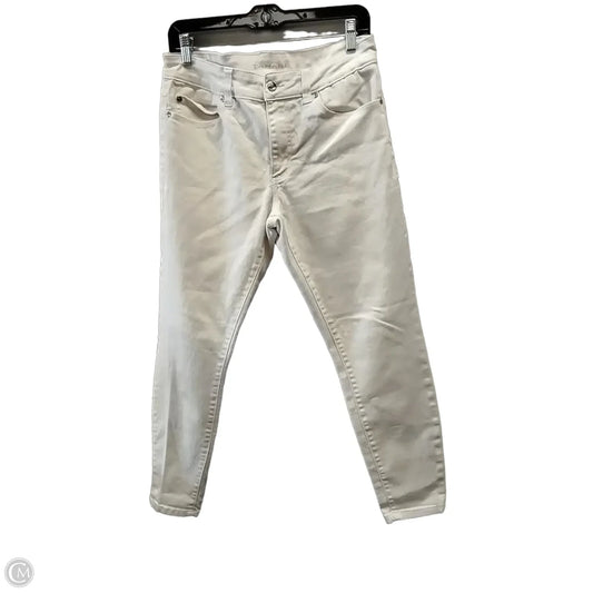 Jeans Skinny By Tahari In White, Size: 10