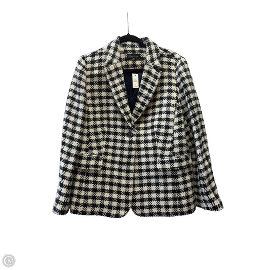 Blazer By Talbots In Checkered Pattern, Size: 16