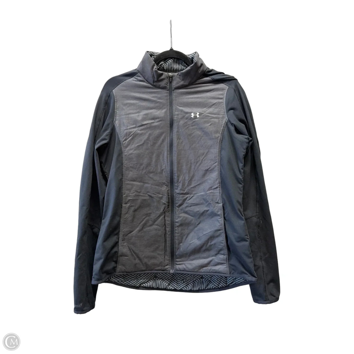 Athletic Jacket By Under Armour In Grey, Size: M