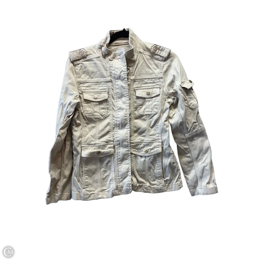 Jacket Denim By Kensie In Ivory, Size: S