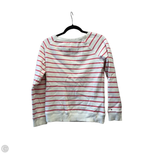 Sweatshirt Crewneck By Tommy Hilfiger In Striped Pattern, Size: S