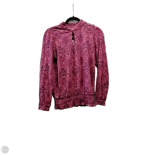 Top Long Sleeve By J. Jill In Paisley Print, Size: Xs