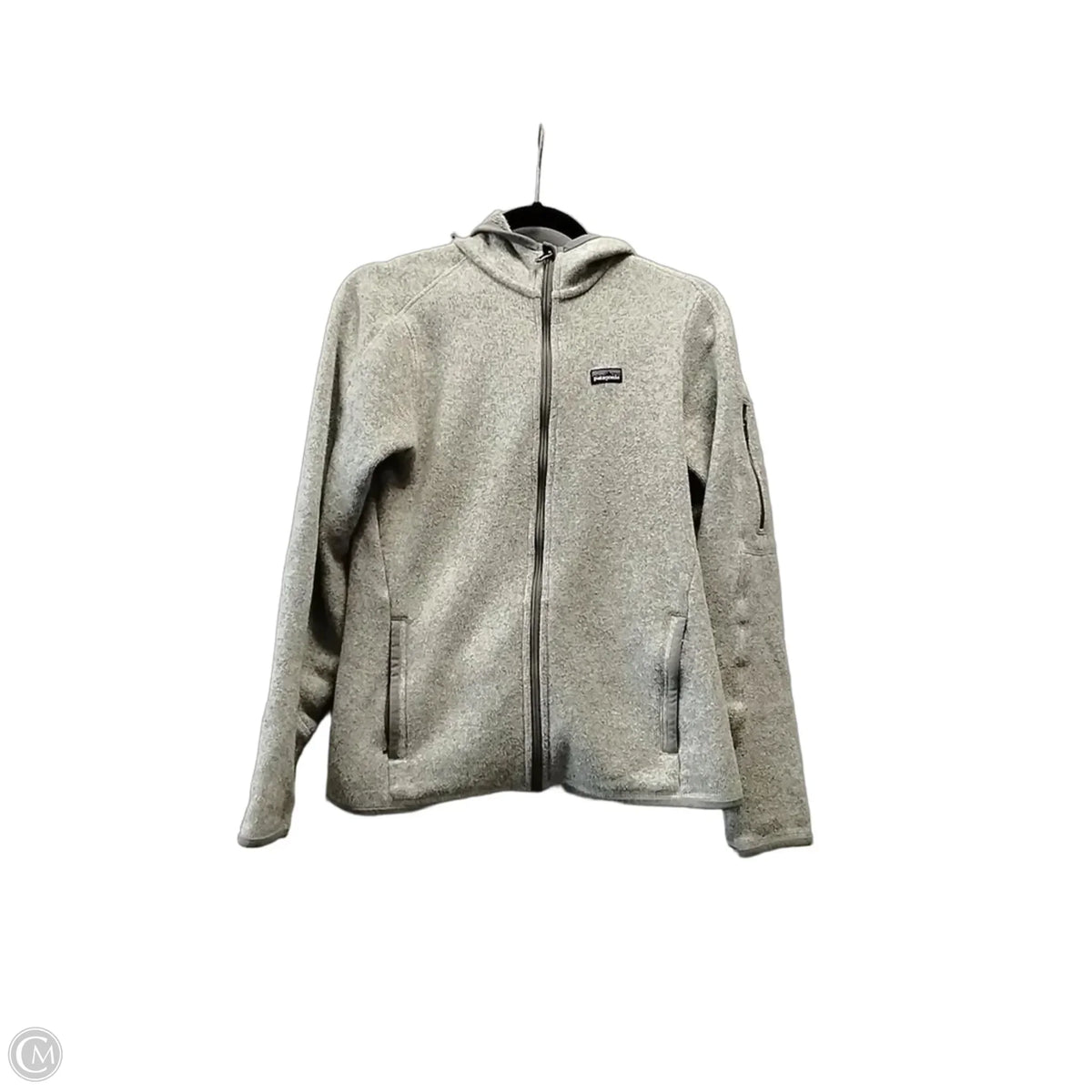 Athletic Jacket By Patagonia In Grey, Size: S