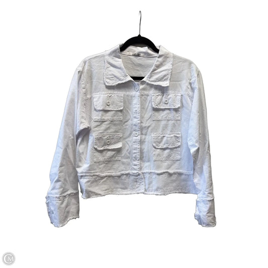 Jacket Other By Clothes Mentor In White, Size: S