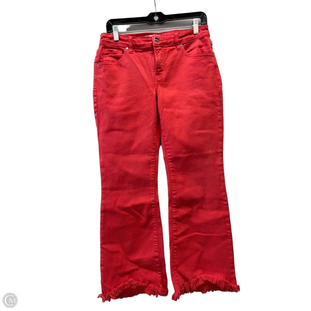 Jeans Flared By River Island In Red, Size: 6