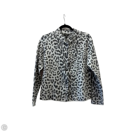 Cardigan By J. Jill In Animal Print, Size: Sp