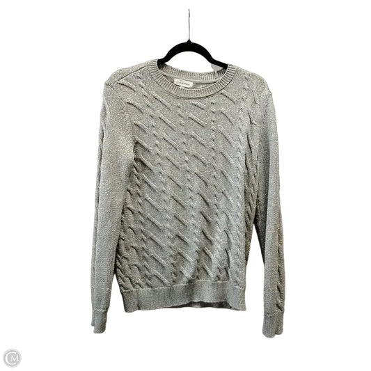 Sweater By Calvin Klein In Silver, Size: Xs