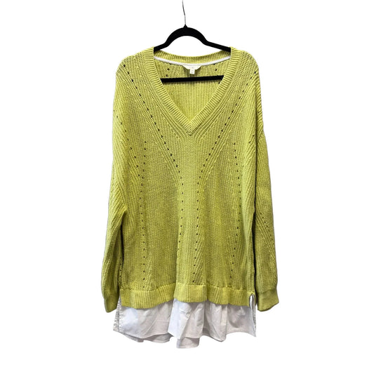 Sweater By Terra & Sky In Green, Size: 3x