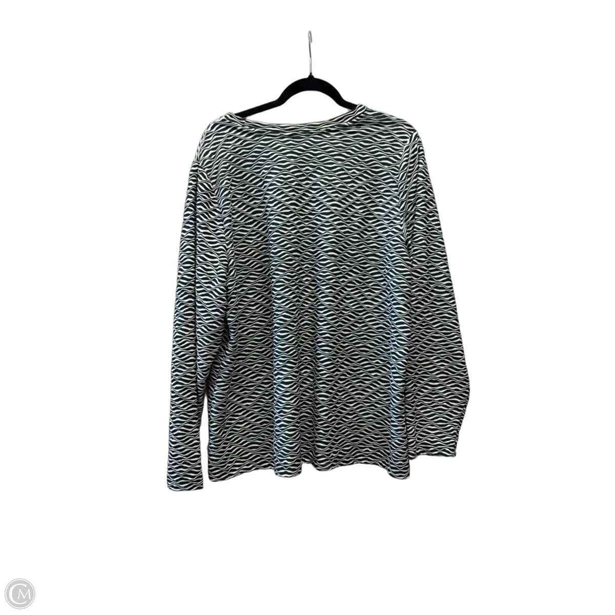 Top Long Sleeve By Ava & Viv In Striped Pattern, Size: 2x