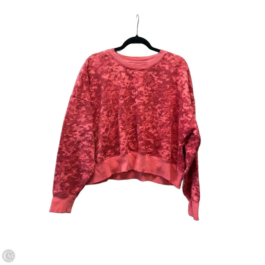 Athletic Sweatshirt Crewneck By Under Armour In Red, Size: M