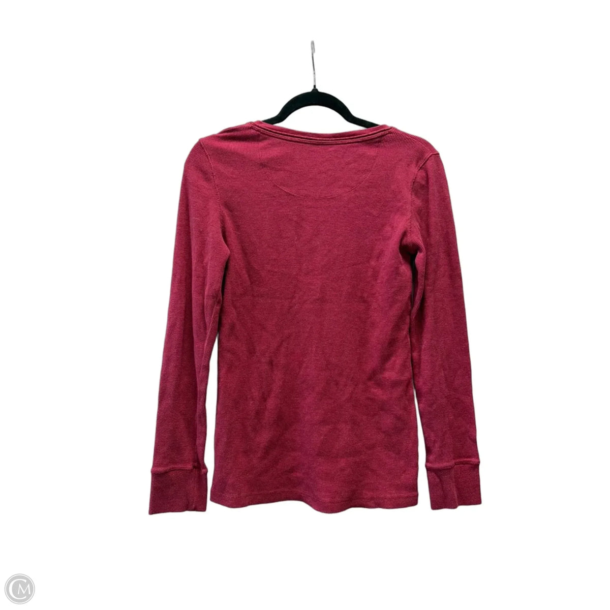 Top Long Sleeve By Eddie Bauer In Red, Size: M