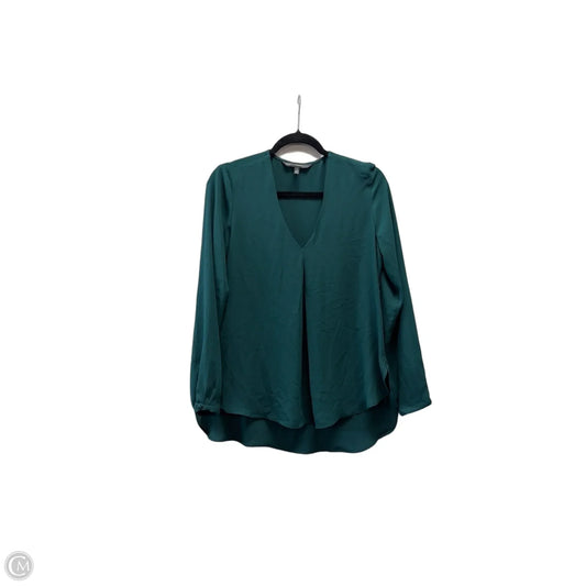 Blouse Long Sleeve By White House Black Market In Green, Size: S