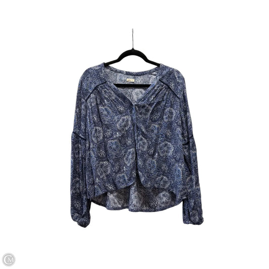 Blouse Long Sleeve By Hollister In Paisley Print, Size: S