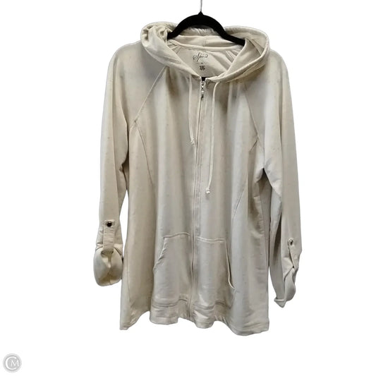 Athletic Jacket By Style And Company Sport In Beige, Size: Xl
