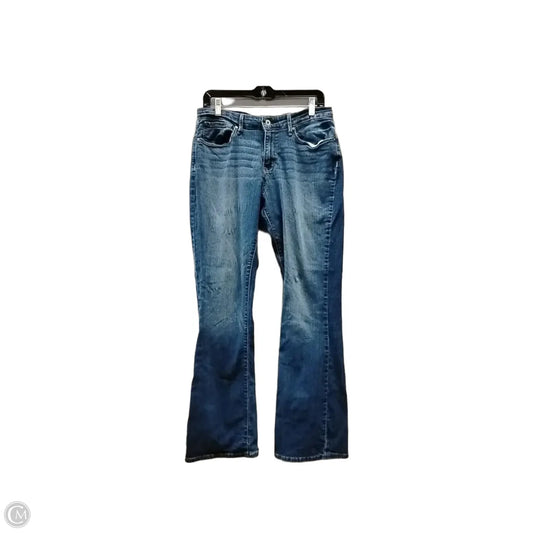 Jeans Straight By Lee In Blue Denim, Size: 16
