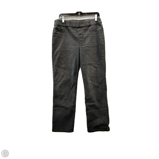 Jeans Straight By Nine West In Black, Size: 14