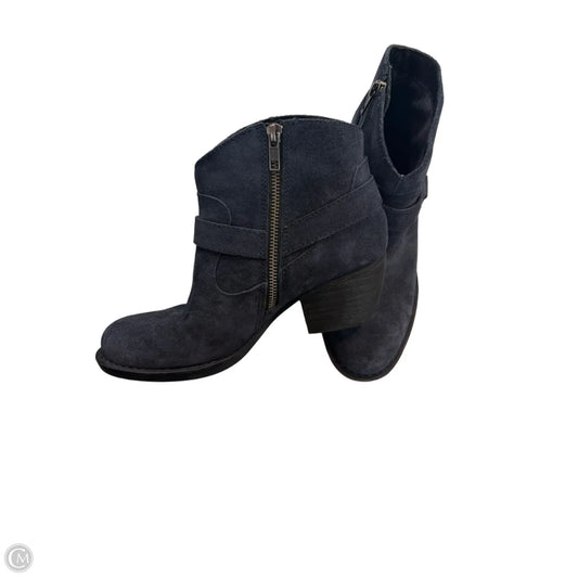 Boots Ankle Heels By Clarks In Blue, Size: 7