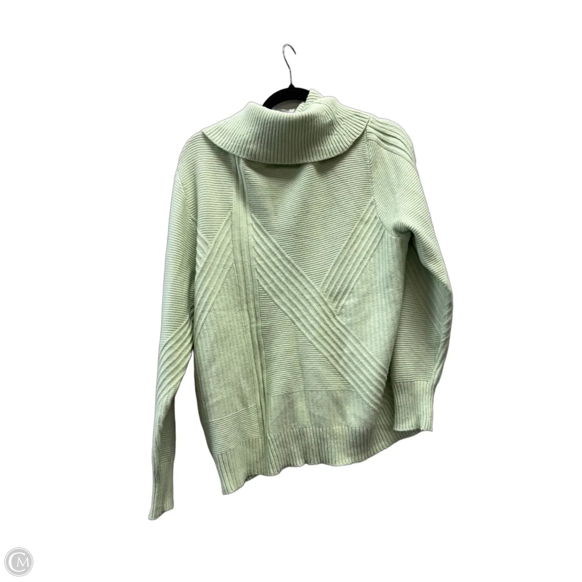 Sweater By Chicos In Green, Size: L