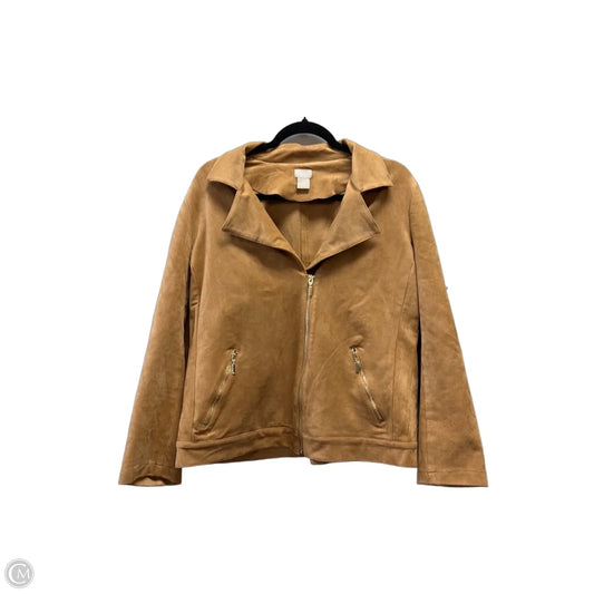 Jacket Other By Chicos In Brown, Size: L