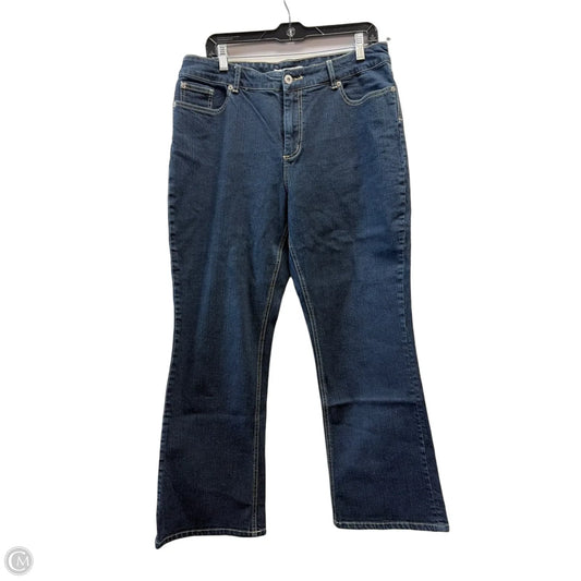 Jeans Straight By Chicos In Blue Denim, Size: 14