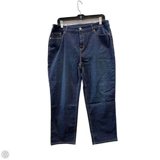 Jeans Straight By Chicos In Blue Denim, Size: 2