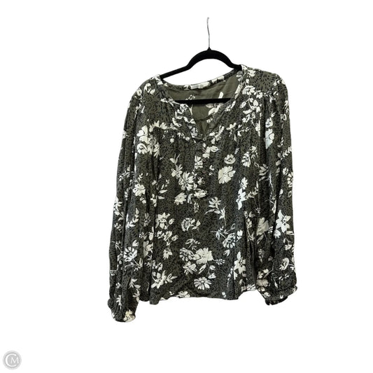 Blouse Long Sleeve By Maurices In Green, Size: Xl