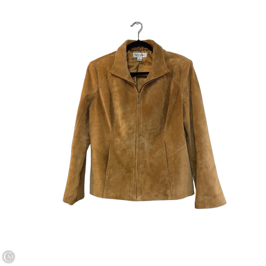 Jacket Moto By Preston And New York In Brown, Size: M
