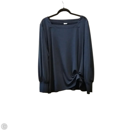 Top Long Sleeve By Chicos In Blue, Size: Xxl