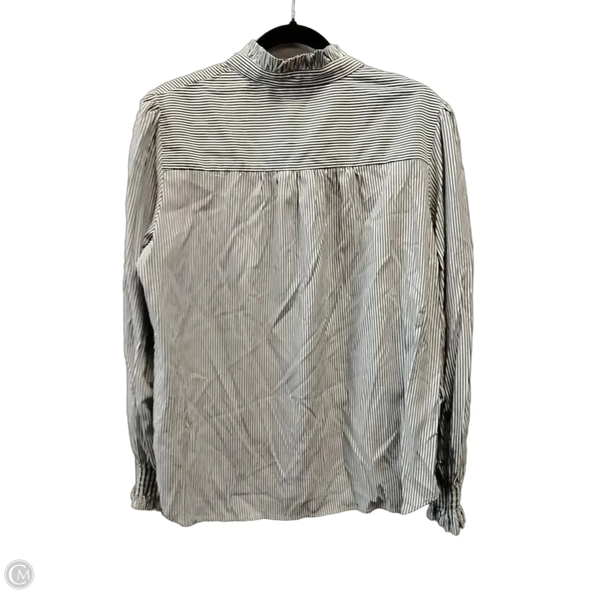 Blouse Long Sleeve By Clothes Mentor In Striped Pattern, Size: Xl
