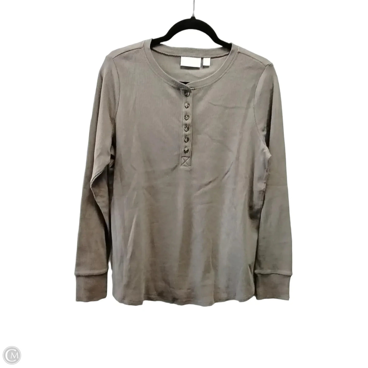 Top Long Sleeve By Belle In Brown, Size: M