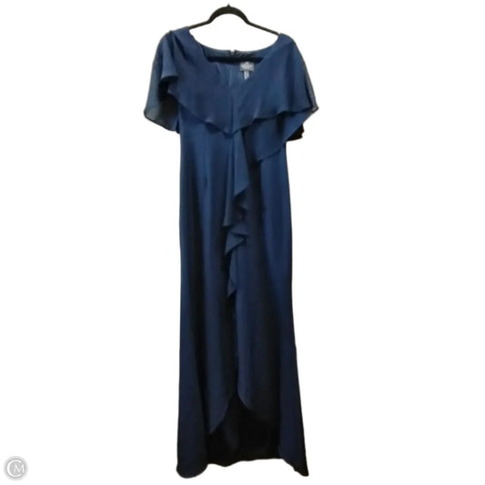 Dress Party Long By Adrianna Papell In Blue, Size: 8